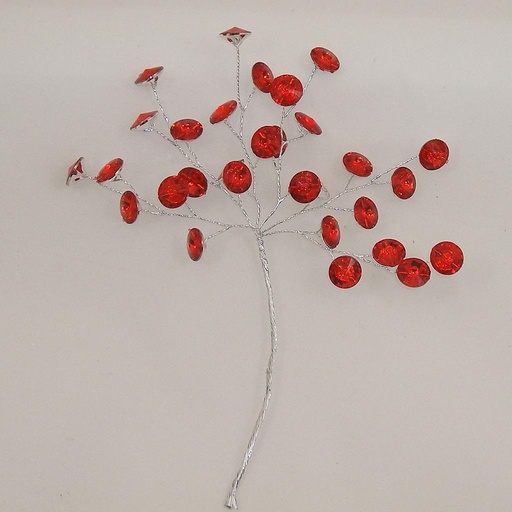 [SA4081-RED] GEM PICK 6.5"  RED