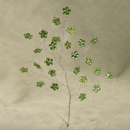 [SA4082-GRN] JEWEL FLOWER 8&quot; PICK   GREEN