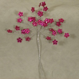 [SA4083-FUS] JEWEL FLOWER 6.75&quot; PICK  FUCHSIA