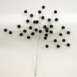 [SA4085-BLK] PEARL BEAD PICK 6.75&quot;  BLACK
