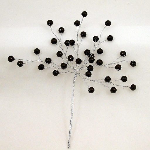 [SA4085-BLK] PEARL BEAD PICK 6.75"  BLACK