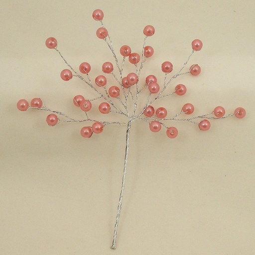 [SA4085-FUS] PEARL BEAD PICK 6.75"  FUCHSIA