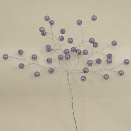 [SA4085-LPU] PEARL BEAD PICK 6.75&quot;  LIGHT PURPLE