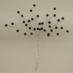 [SA4086-BLK] PEARL BEAD PICK 6.5&quot;  BLACK