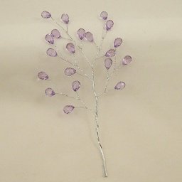 [SA4090-PUR] ACRYLIC BEAD PICK 8.5&quot;  PURPLE