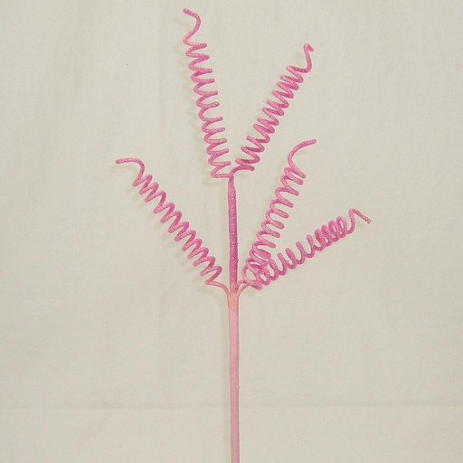 [SA4108-PNK] SPRING CURLY SPRAY X5 16"  PINK
