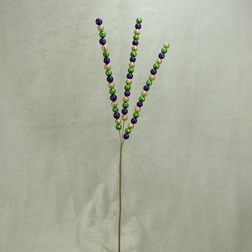 [SA4110-MAR] BALL SPRAY X3 27" MARDI GRAS
