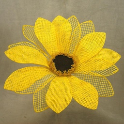 [SA4113] SUNFLOWER BURLAP PICK 12"