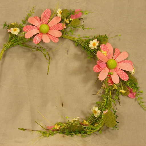 [SA4124-PNK] GARLAND 4' MIXED W/PINK FLOWERS