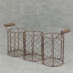 [SA5028-BRN] BASKET WIRE 5.5&quot;Hx13&quot;Lx4.25&quot;W