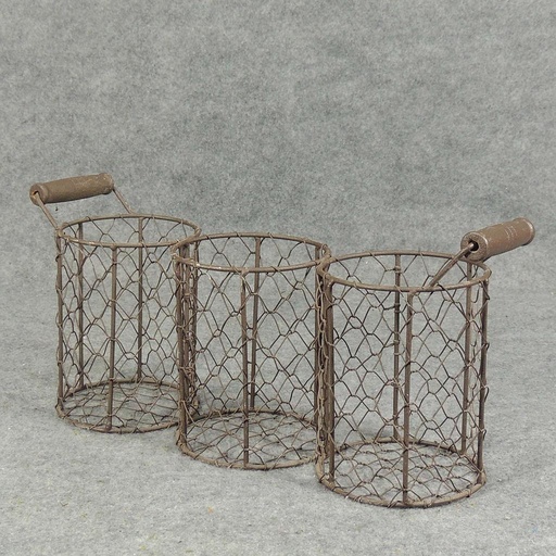 [SA5028-BRN] BASKET WIRE 5.5"Hx13"Lx4.25"W