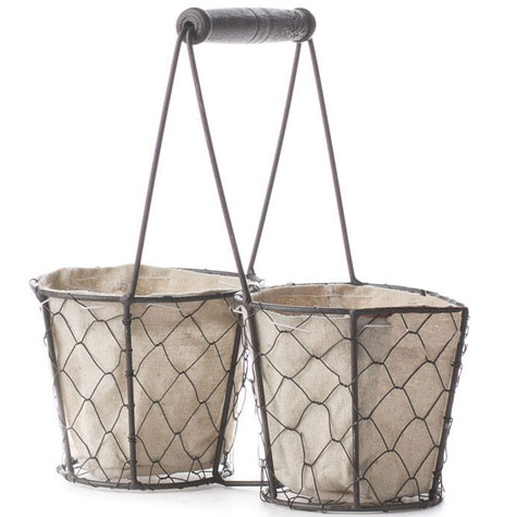 [SA5029-BRN] BASKET WIRE 4"Hx9.75"Lx4.75"W