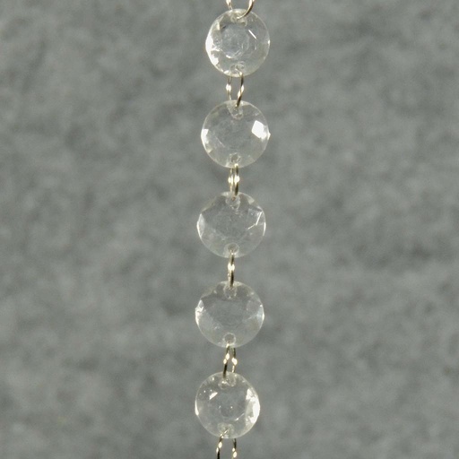 [SA5089] GARLAND 12' FACETED CLEAR JEWEL
