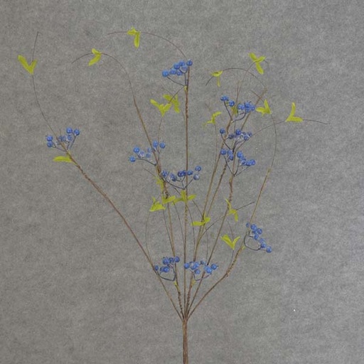 [SA6018-BLU] TWIG/BERRY SPRAY X7 32"  BLUE
