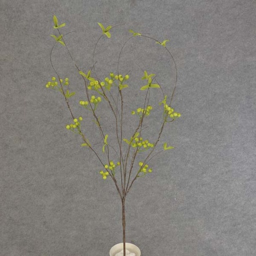 [SA6018-GRN] TWIG/BERRY SPRAY X7 32"  GREEN