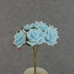 [SA6500-BLU] ROSE OPEN BUNDLE X9 10&quot;  BLUE