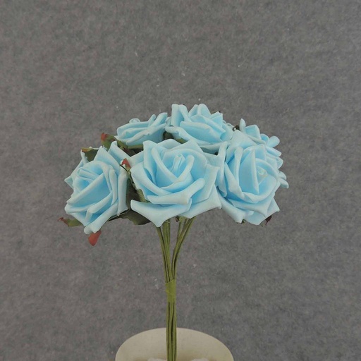 [SA6500-BLU] ROSE OPEN BUNDLE X9 10"  BLUE