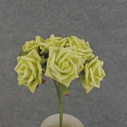 [SA6500-GRN] ROSE OPEN BUNDLE X9 10&quot;  GREEN