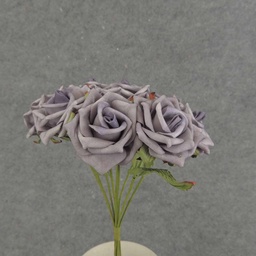 [SA6500-PUR] ROSE OPEN BUNDLE X9 10&quot;  PURPLE
