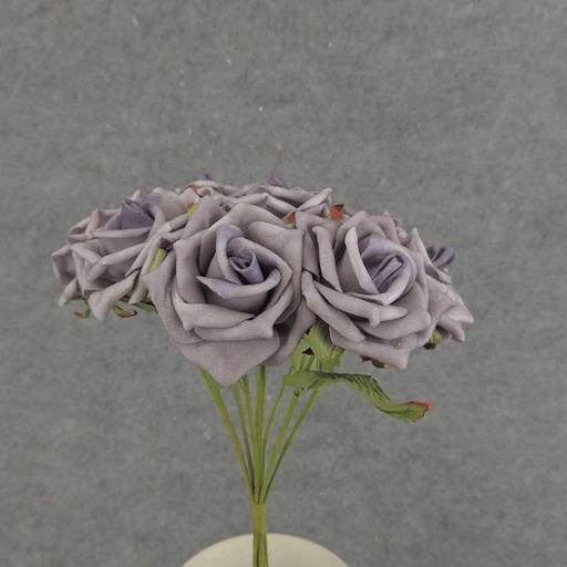 [SA6500-PUR] ROSE OPEN BUNDLE X9 10"  PURPLE