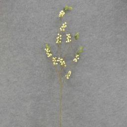 [SA7016-CGN] BERRY TWIG SPRAY X3 48&quot;  CREAM/GREEN