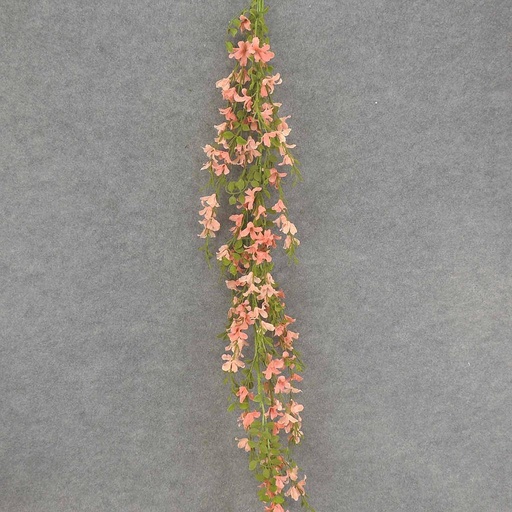 [SA7069] BLOSSOM/LEAF GARLAND 52" PEACH