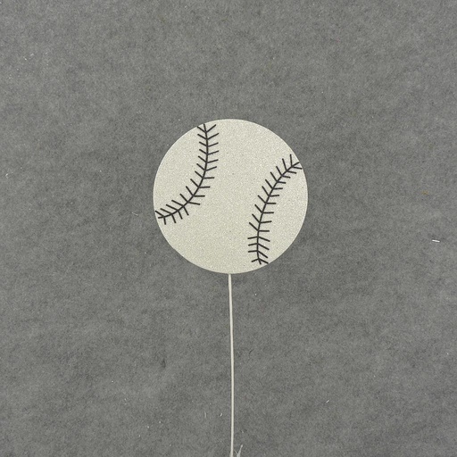 [SA8204-L] BASEBALL 6"dia  W/14" PICK (6/BAG)