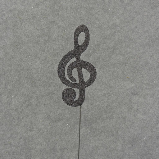[SA8207-BLK] 6.75" TREBLE CLEF W/14" PICK (6/BAG) BLACK