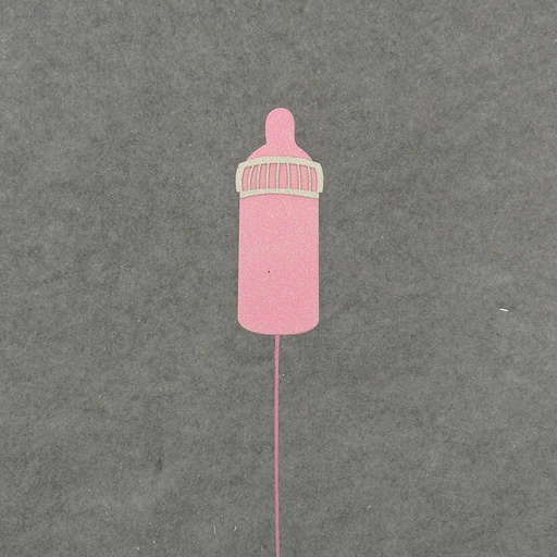 [SA8210P-S] BABY BOTTLE 4"  W/14" PICK (6/BAG)   PINK  SMALL