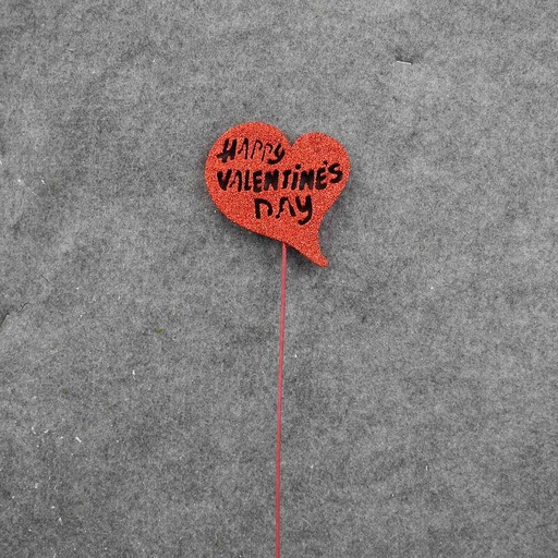 [SA8246] HAPPY VALENTINE'S DAY PICK 17" (6/BAG) 