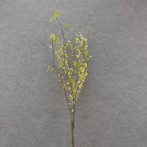 [SA9022-YEL] BUBBLEBERRY TWIG SPRAY 42" YELLOW
