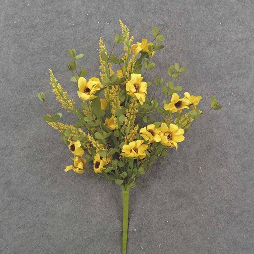 [SA9023] HEATHER/MINI DAISY PICK 18" YELLOW
