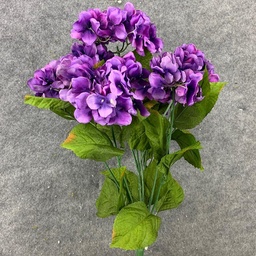 [SB17-PUR] HYDRANGEA BUSH X9 BLOOMS PURPLE