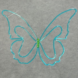 [SB342-BLU] BUTTERFLY 24&quot; HANGING  BLUE