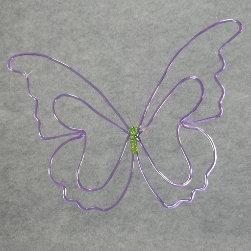 [SB342-PUR] BUTTERFLY 24" HANGING  PURPLE