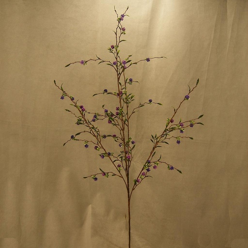 [SB4000-PUR] 37" BERRY PTERIS SPRAY X4 PLASTIC  PURPLE