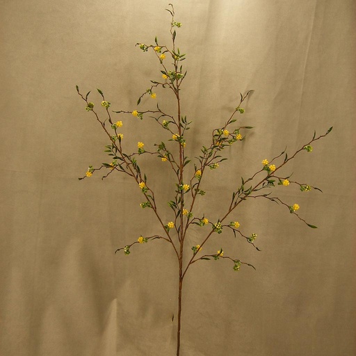[SB4000-YEL] 37" BERRY PTERIS SPRAY X4 PLASTIC  YELLOW