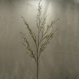 [SB4001-CWT] BERRY PTERIS SPRAY X5 (4/BDLE) 38&quot; CREAM/WHITE