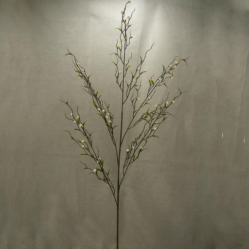 [SB4001-CWT] BERRY PTERIS SPRAY X5 (4/BDLE) 38" CREAM/WHITE
