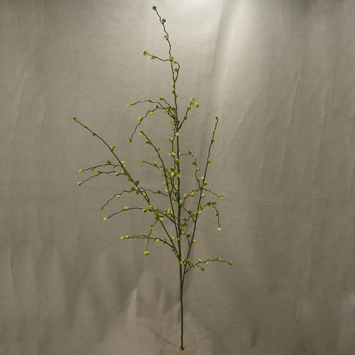 [SB4002-CGN] BERRY PTERIS SPRAY 37" PLASTIC  CREAM/GREEN