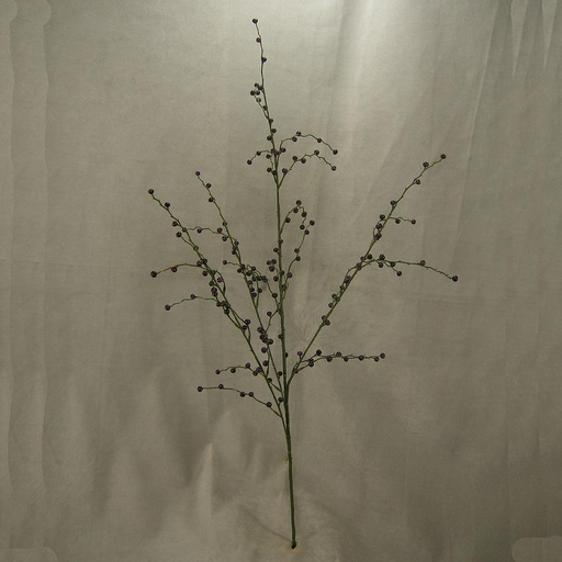 [SB4002-PLM] BERRY PTERIS SPRAY 37" PLASTIC  PLUM