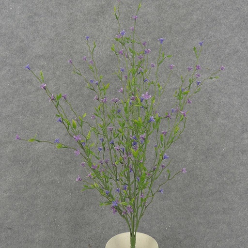 [SB4007-PUR] CROSS PLUM LEAF BUSH 23.5"  PURPLE