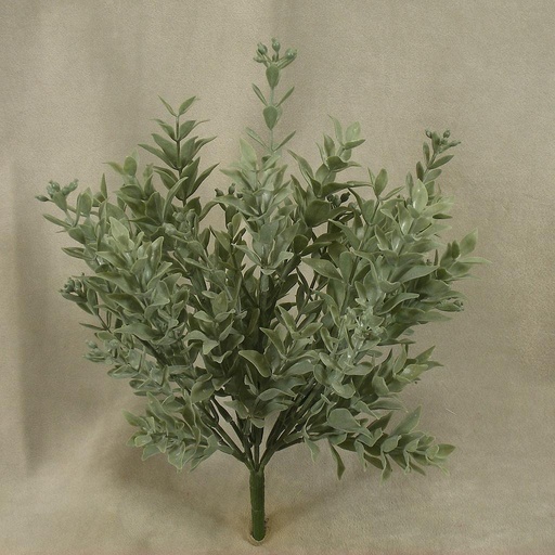 [SB4014] SEEDED FLOWER LEAF BUSH 11" (4/BAG) GREEN