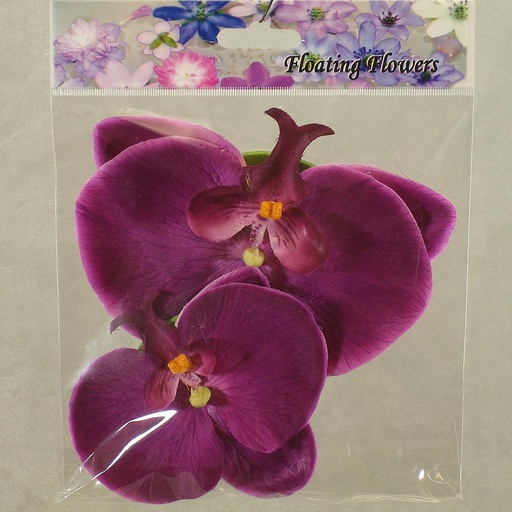 [SB4071-PUR] FLOATING PHALAENOPSIS BLOOMS (2/BAG)   PURPLE