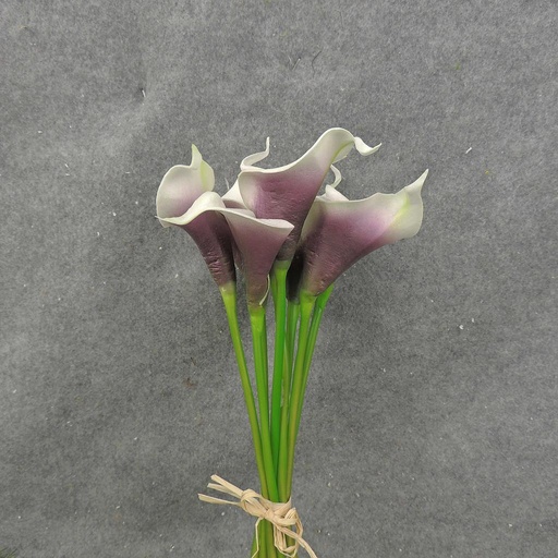 [SB4166-PIC] CALLA LILY BOUQUET X9  14" PICASSO