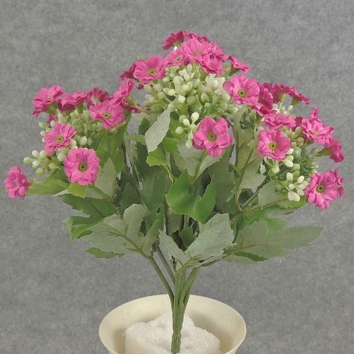 [SB6091-PNK] WILD FLOWER BUSH 10" X7 w/BUDS   PINK