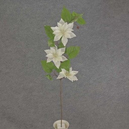 [SB6104] CLEMATIS SPRAY 32" WHITE       1