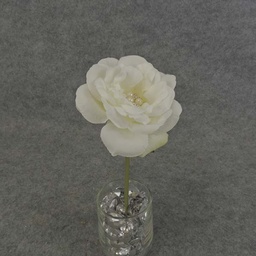 [SB6129] ROSE PICK 10" W/CENTER GEM CREAM/WHITE