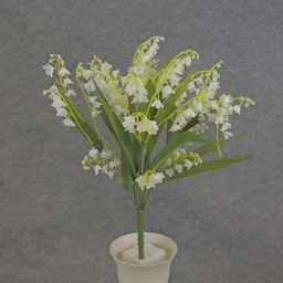 [SB6166] LILY OF THE VALLEY BUSH 14&quot; X9 SILK