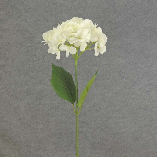 [SB6185-CRW] HYDRANGEA STEM 28" CREAM/WHITE
